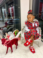 Load image into Gallery viewer, HOLLY TARTAN DRESS (6m-8yrs)(red)

